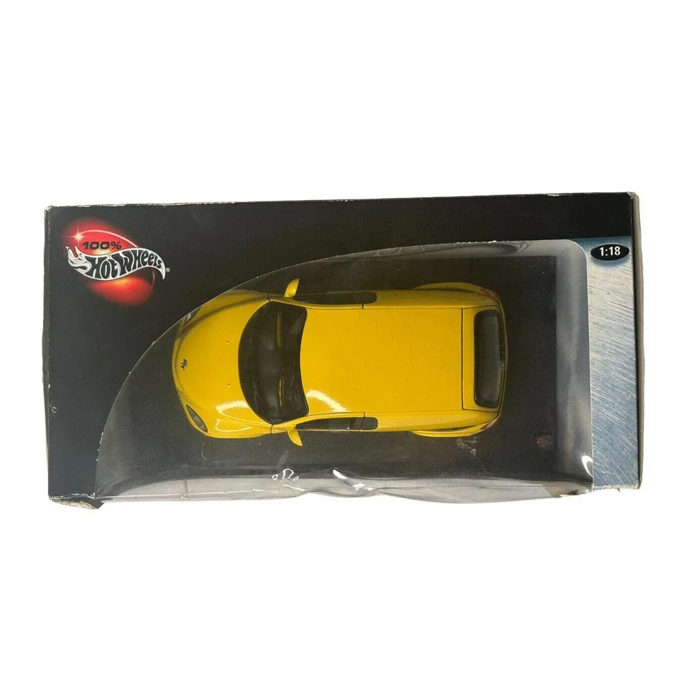 Vtg 100% Hot Wheels 1/18 Diecast Metal Yellow Car Panel Cruiser Car 2001‎ NEW